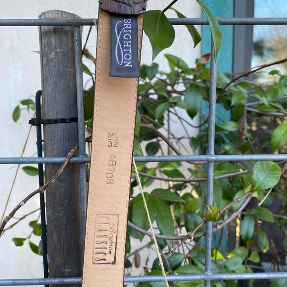 Brighton Brown Leather Belt - Picture 5 of 7